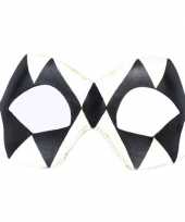 Handgemaakt decoratie oogmasker harlekijn