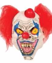 Horror clown masker met hoedje