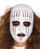 Moordenaar mime masker voor horror themafeest
