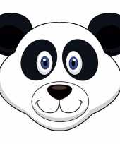 Pandaberen maskers van karton