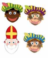 Sinterklaas 3x zwarte pieten sinterklaas maskers setje