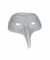 Verkleed snavelmasker wit