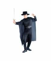 Zorro look a like verkleedpak voor heren masker